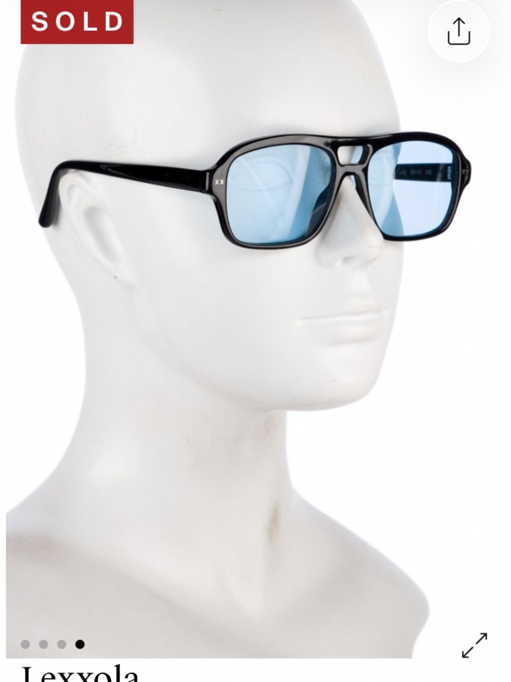Lexxola blue tinted aviator